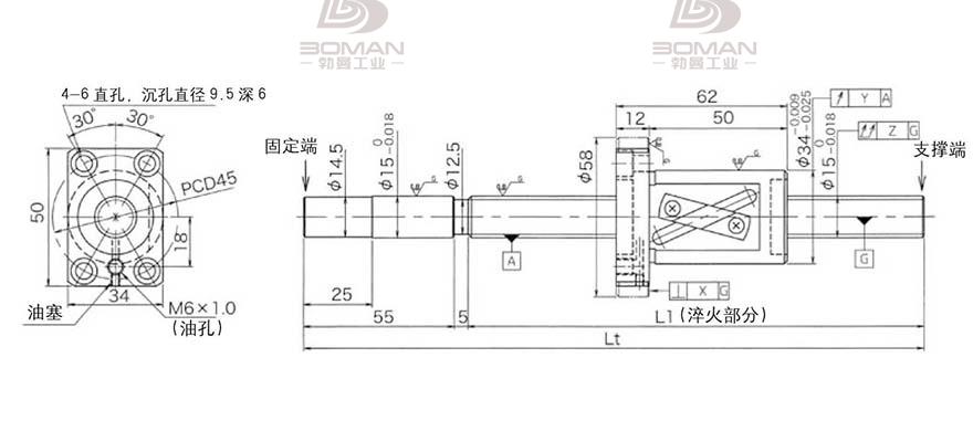 KURODA GG1520AS-BALR-1100A 黑田精工丝杠验收标准