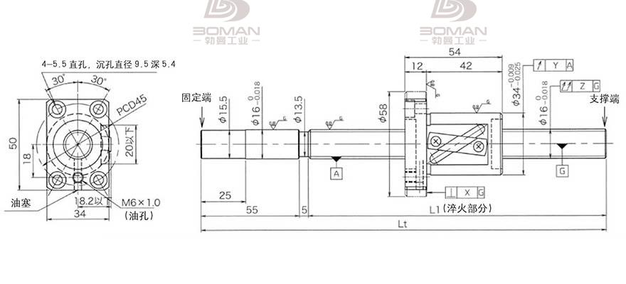 KURODA GG1616AS-BTLR-0900A 深圳黑田丝杆代理