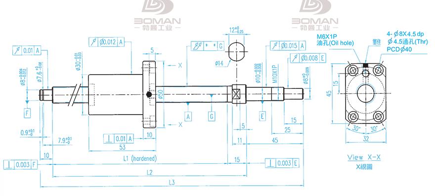 TBI XSVR01210B1DGC5-480-P1 tbi丝杆零件批发