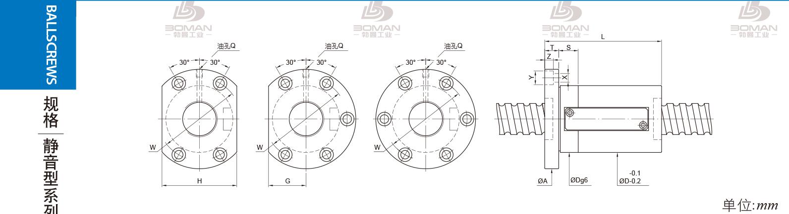 PMI FSWS4016-2.5 pmi滚珠丝杆产品手册