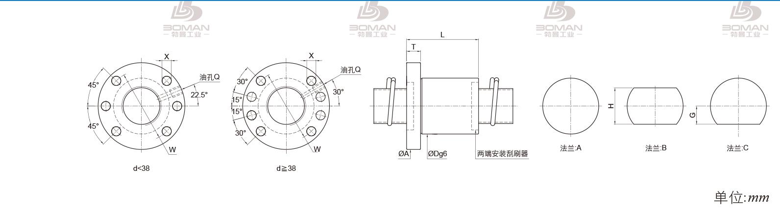 PMI FSDN3220C-4.0P pmi丝杆怎么拉伸