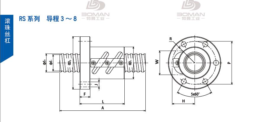 TSUBAKI 20RSB5L tsubaki数控丝杆螺母