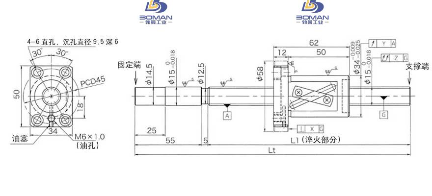 KURODA GG1520AS-BALR-1500A 黑田精工和thk丝杆比较